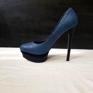 ALDO Blue faux snake print stiletto